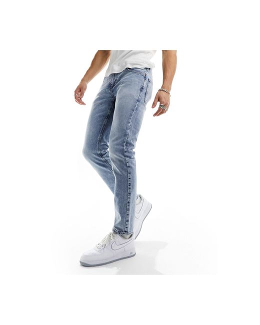 Jeans slim medio slavato di ASOS in Blue da Uomo