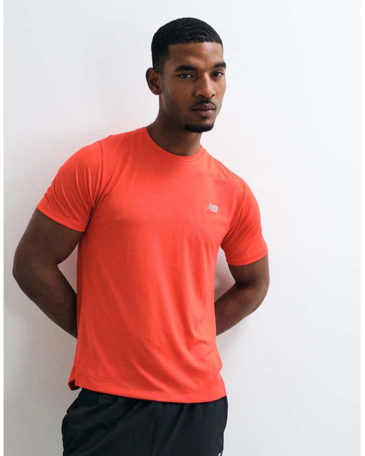 New Balance Red Rc Essential T-Shirt for men