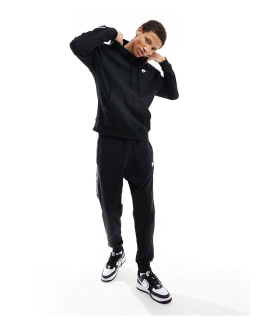 Club - survêtement avec bande griffée Nike pour homme en coloris Black