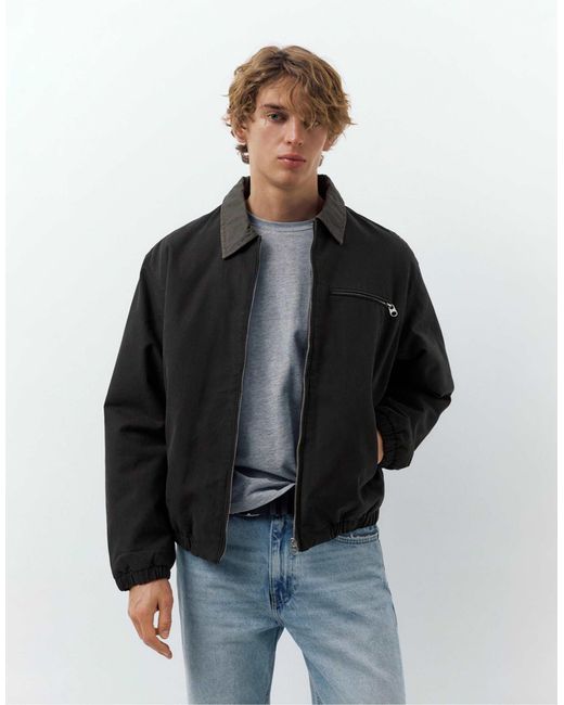 Pull&Bear – jacke in Black für Herren