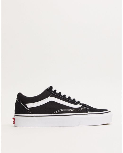 Vans Leer Classic Old Skool - E Sneakers in het Zwart - Bespaar 17% - Lyst