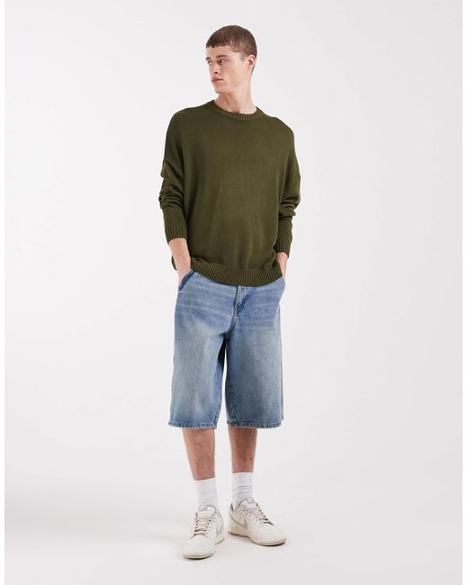 ASOS – oversize-strickpullover in Green für Herren