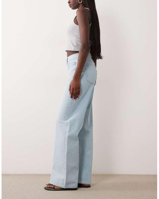 ARKET Blue Lupine High Rise Wide Leg Jeans