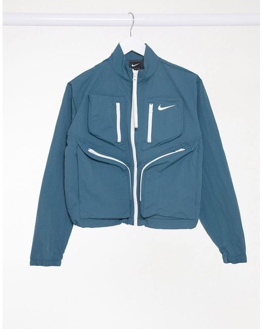 Nike Cotton Tech Pack Utility Jacket in Blue (Black) | Lyst Australia