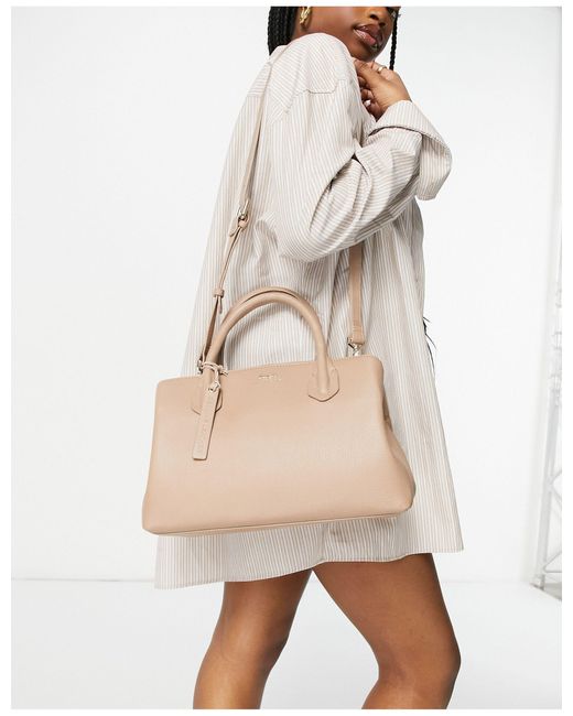 Paul Costelloe Brown Leather Tote Bag