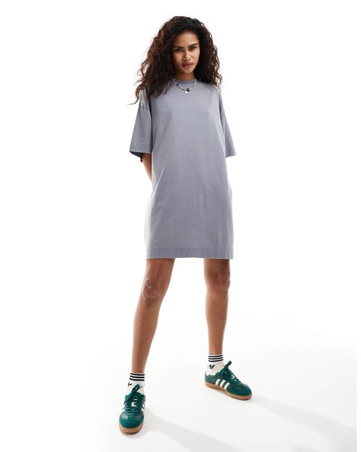 Collusion Blue Washed T-shirt Dress