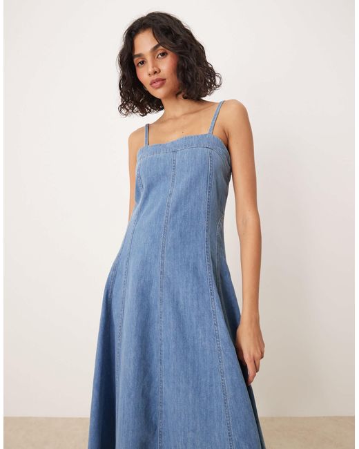 Nobody's Child Blue – anita – midi-riemchenkleid