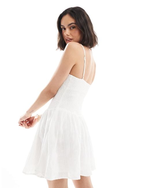 Stradivarius White – str – minikleid