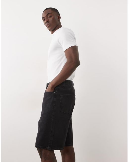 Only & Sons Black Jorts for men