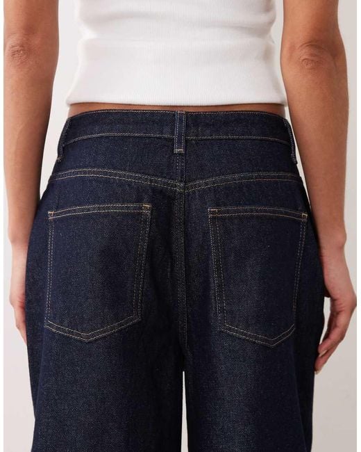 ASOS Black Denim Wide Leg Culotte