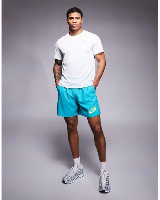 Nike Blue Challenger Dri-fit 7 Inch Shorts for men