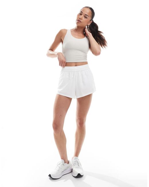 Adidas Originals White Adidas Training Adidas All Me Medium Support Bra Tank Top