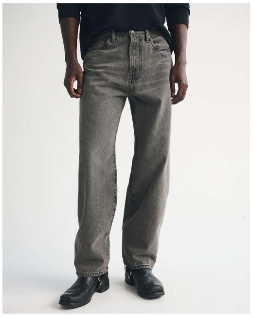 Abercrombie & Fitch Black Relaxed Jean for men