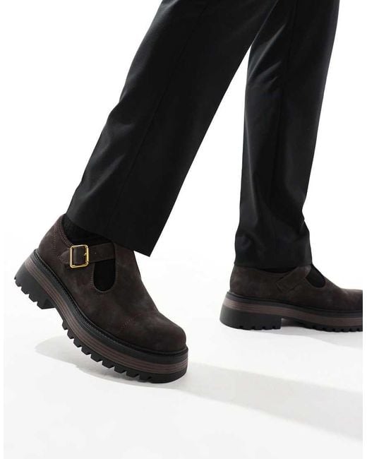 ASOS Black Mary Jane Shoes for men