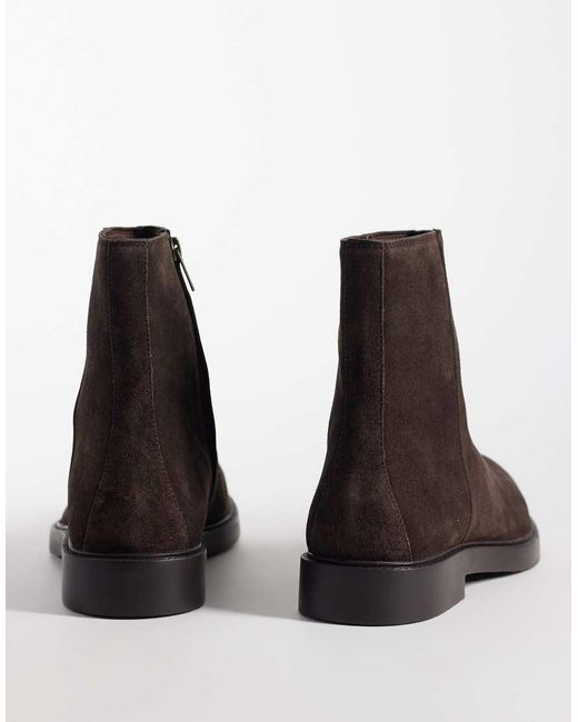 ASOS Black Zip Up Boots for men