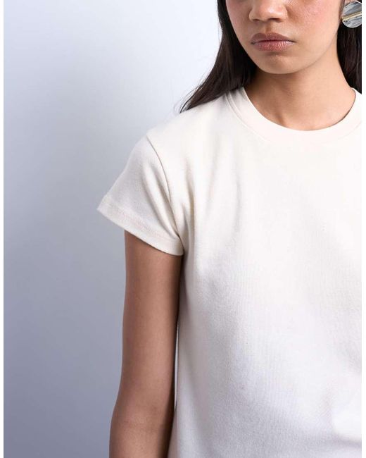T-Shirt Color Pietra Per Tutti I Giorni di TOPSHOP in White