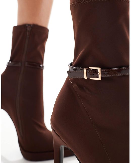 SIMMI Black Simmi London Wide Fit Larisay Ankle Boot