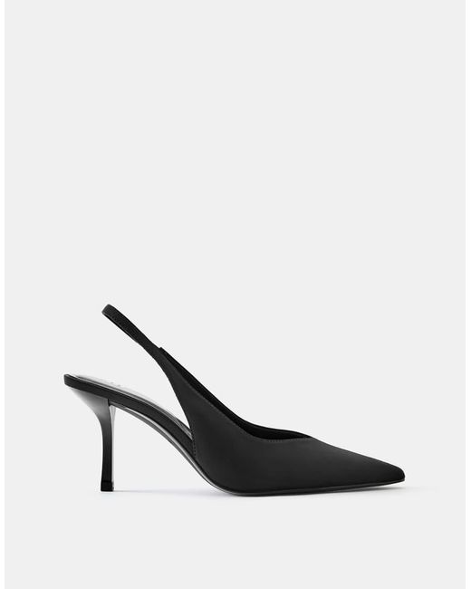 Pull&Bear Slingback Hakken in het Black