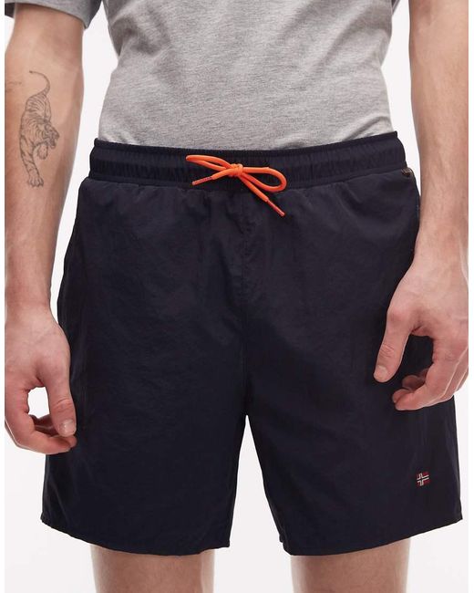 Napapijri Gray Haldane Shorts for men