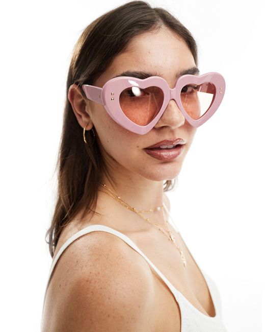 Aire Brown Heart Sunglasses