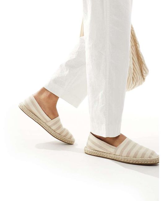 ASOS White Slip On Espadrilles for men
