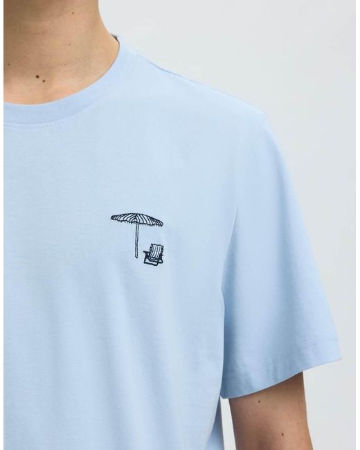 SELECTED Blue T-Shirt for men