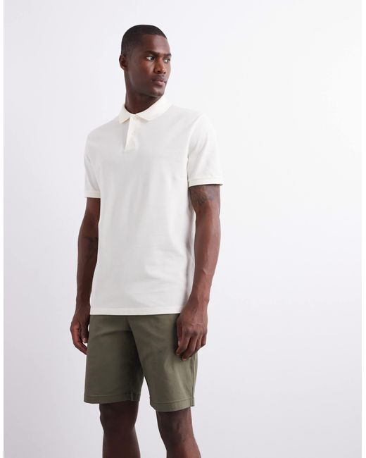 ASOS White Essentials Regular Fit Polo for men