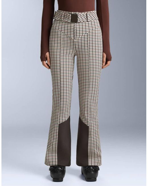 Oysho Multicolor Water-resistant Printed High Rise Flare Stretch Ski Trousers