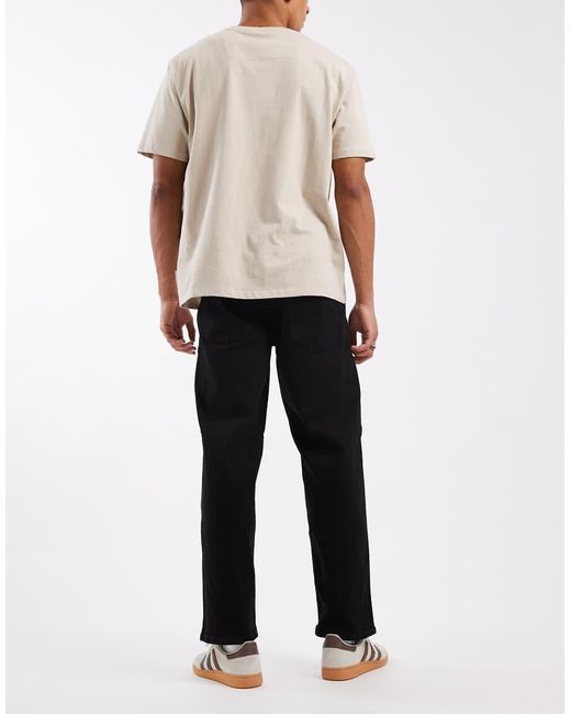 ADPT Black Wide Fit Jean for men