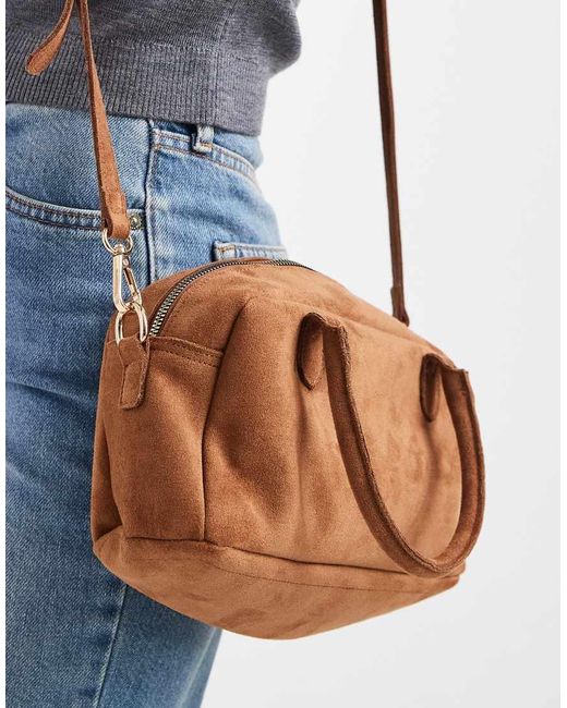 Borsa Bowling Piccola di PASQ in Brown