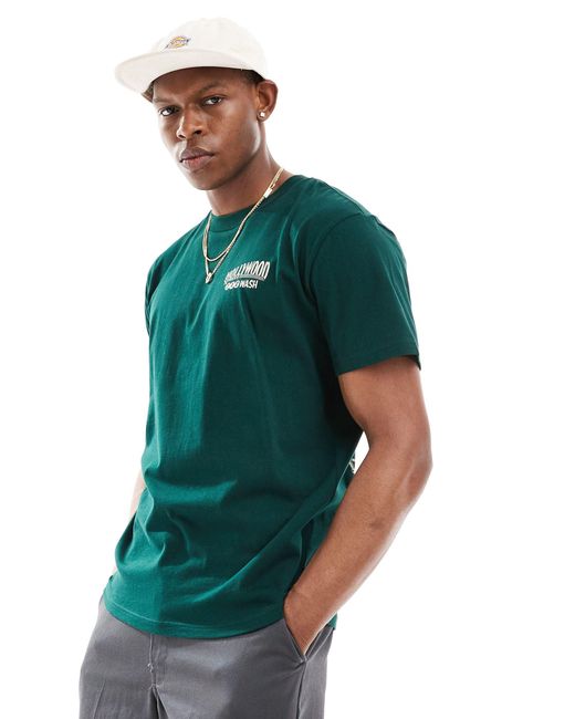 T-shirt décontracté avec imprimé destination au dos - foncé Hollister pour homme en coloris Green
