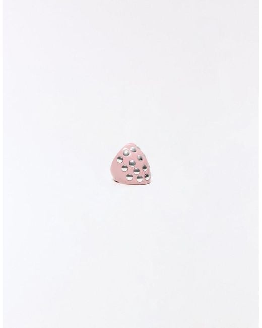 Bershka Pink Studded Ring