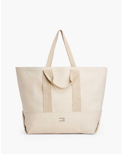 Tommy Hilfiger Natural – leinen-tragetasche