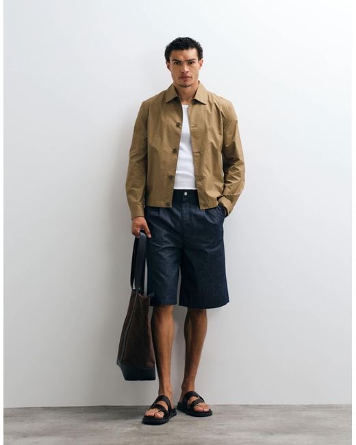 Mango Blue Short Jacket for men