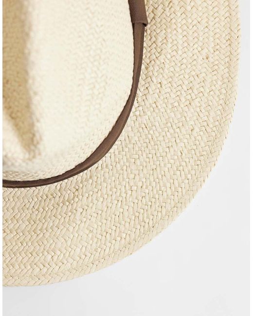 Fedora Color Cuoio di Mango in Natural da Uomo