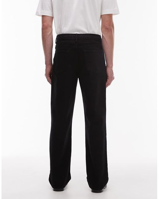 Topman Gray Rigid baggy Jeans for men