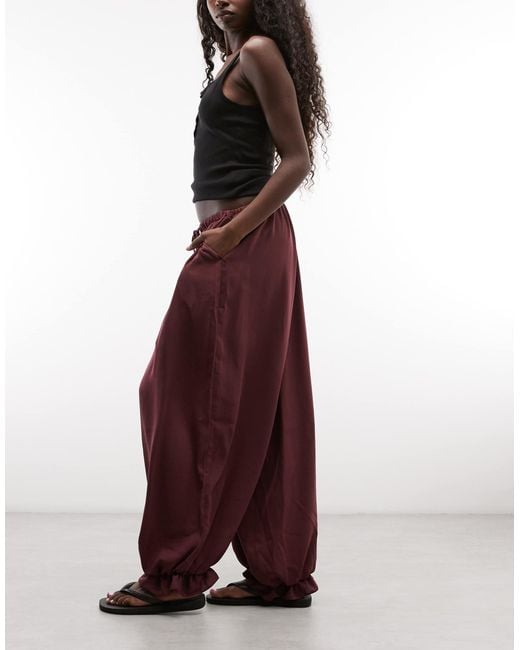 ASOS Purple Pull On Balloon Pants
