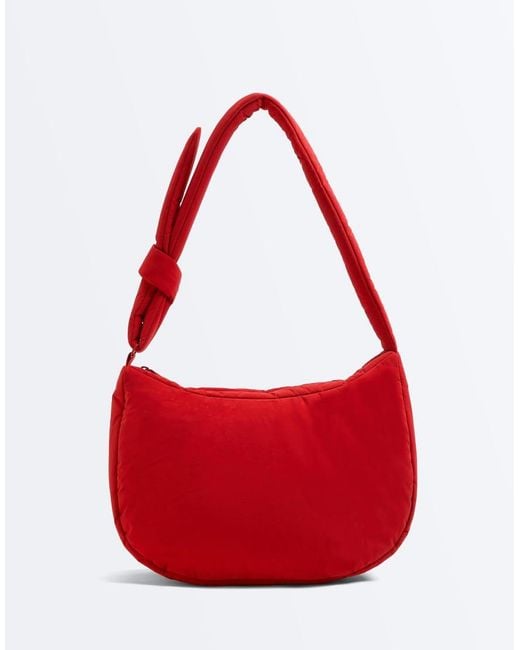 Oysho Red Knotted Crossbody Bag