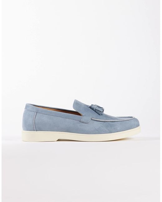 SEQWL Blue Kayak Tassel Loafer for men