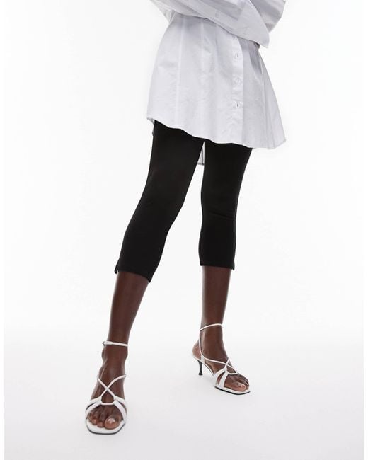 Mango White Strappy Kitten Heel