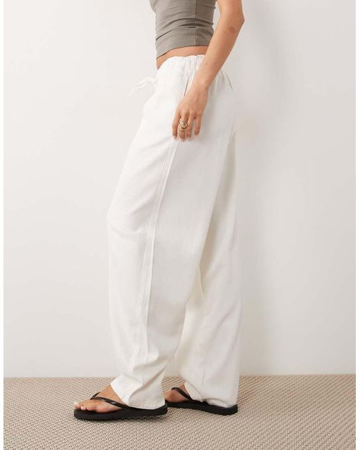 ARKET Natural Pull On Barrel Shape Soft Denim Jeans