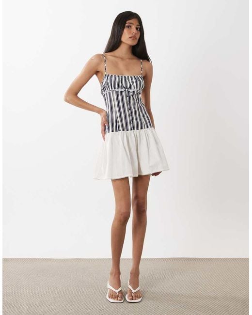 WeWoreWhat Multicolor Dropped Waist Dress