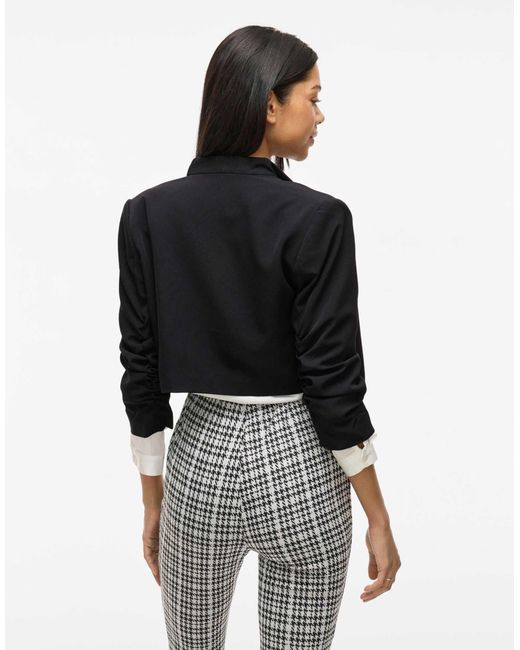 Blazer court ouvert Vila en coloris White