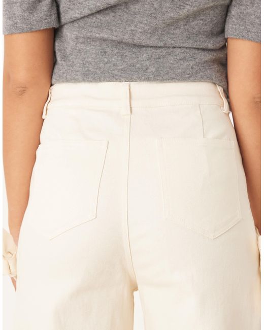 Sister Jane Natural Bay Denim Jeans With Bow Details