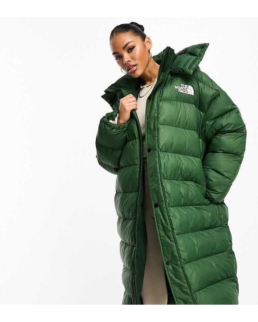 The North Face Green Acamarachi Oversized Long Puffer Coat