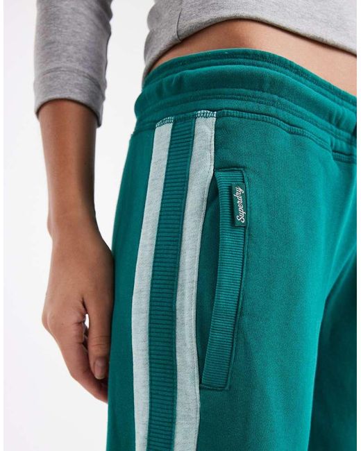 Superdry Blue Athletic Essentials Logo Straight Joggers