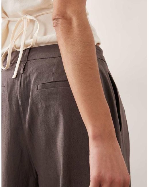 WeWoreWhat Brown Double Belt Trouser