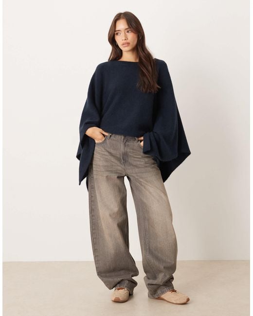 ASOS Blue Knitted Cape