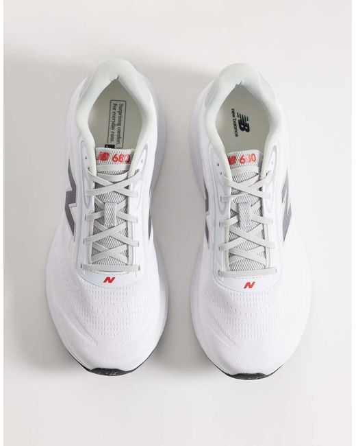 New Balance White 680 Sneakers for men