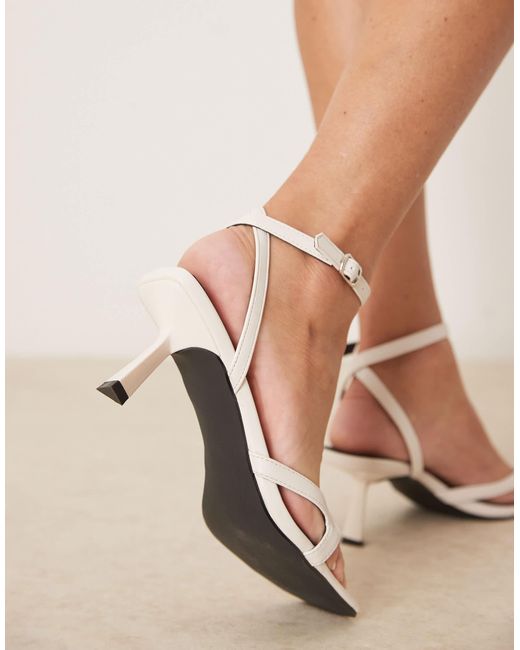 Raid Natural Macie Kitten Heel Sandals